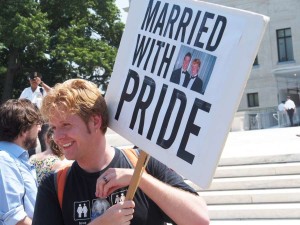 LGBT Rights Outside the Supreme Court (Image Courtesy of Kevin Russell of SCOTUSblog)