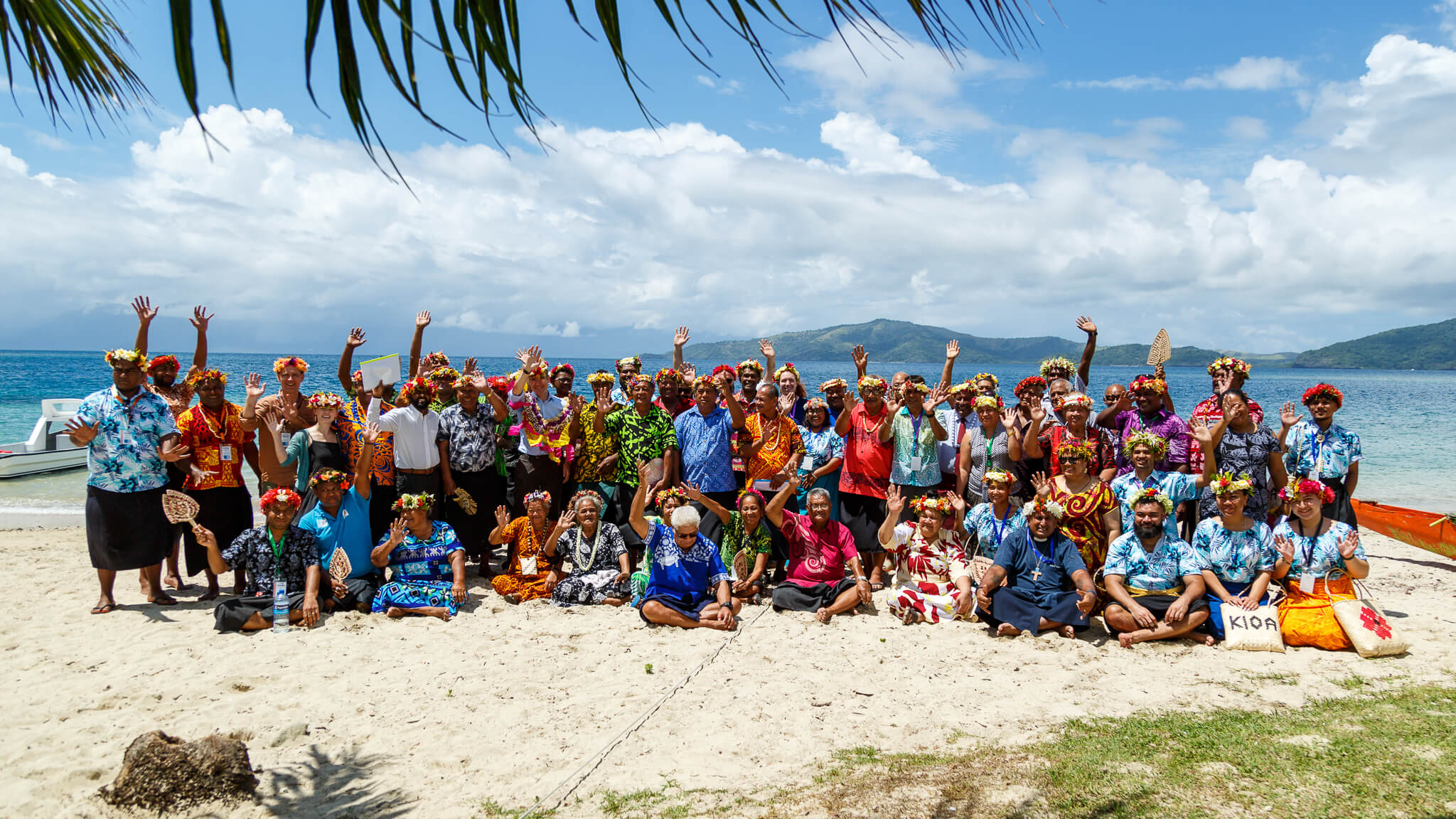 Photo by Miriam Deprez at the Kioa Climate Emergency Declaration