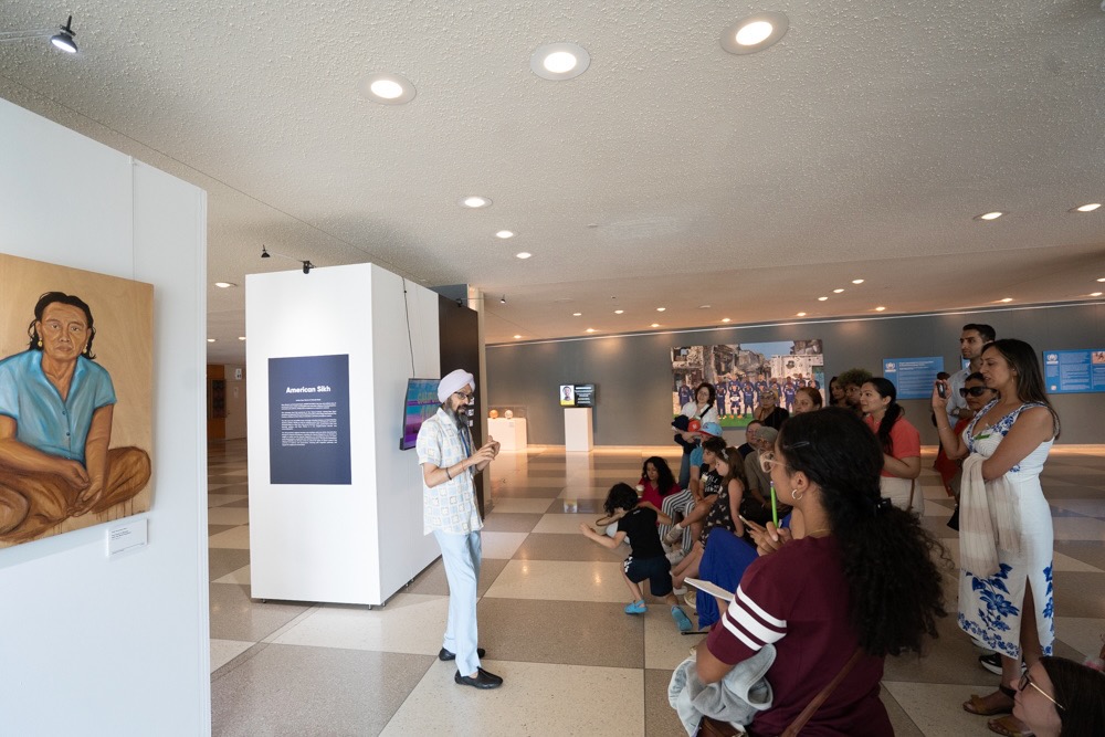 Canvas of Change installation view, Main Lobby Gallery, UN Headquarters, New York