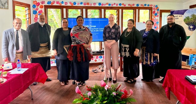 Tongan magistrates at the TrackGBV training